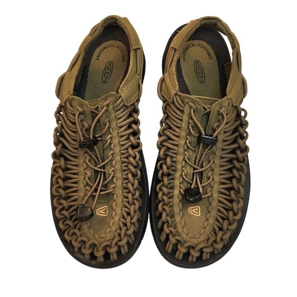 Keen Uneek Sandal Mens Size 8.5 US Army Green Shoes Breathable Outdoor - Picture 3 of 13